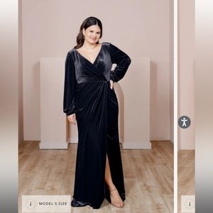 Revelry Vera Velvet Bridesmaid Dress